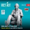 RESKIT RSF48-0100 USAF pilot P-47 Thunderbolt (Summer uniform) in seat (WW2) for MiniArt kit (3D Printed) (1/48)
